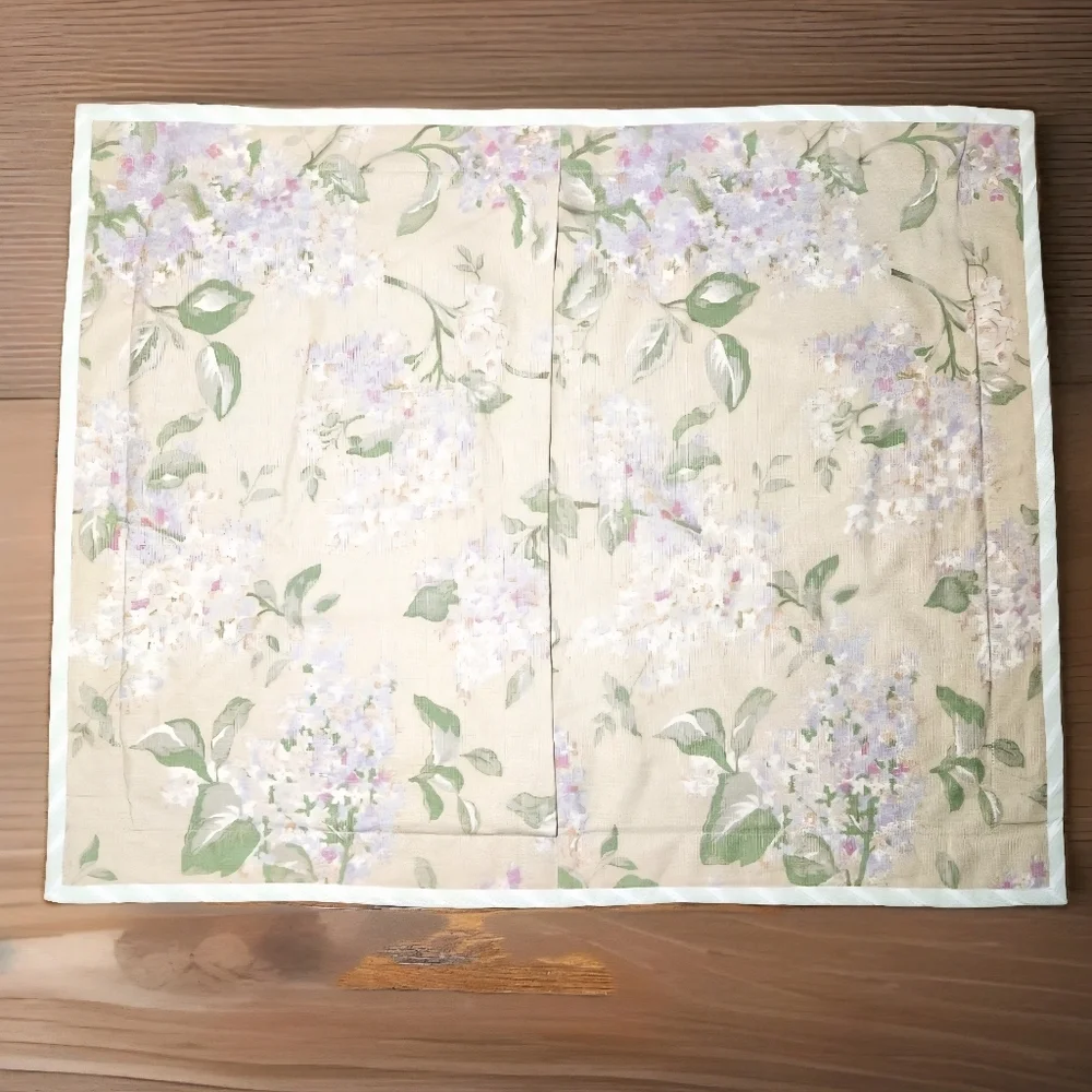 American Living Lilac Park Standard Pillow Shams Pair Heavyweight Cotton
